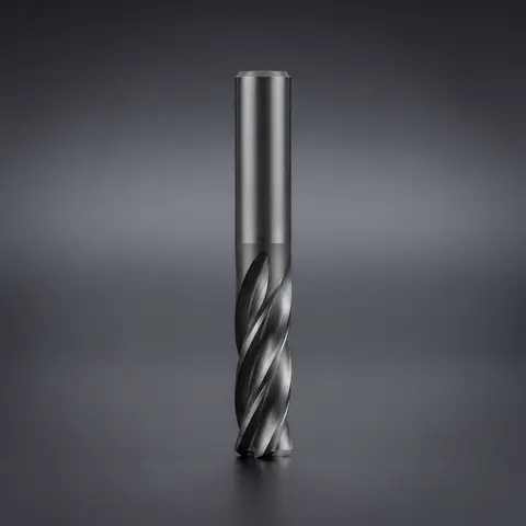 End mill karbida 4 flute berdiri tegak